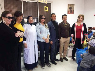 Distribution des paniers alimentaires